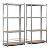 Schwerlastregal 2er Set, Regal Lagerregal Kellerregal, 80x40x160cm, 4 Böden - VOUNOT DE