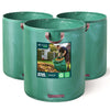 272 Liter Gartensack Gartenabfallsack mit Griffen, Laubsack für Grünabfall, 3er Set - VOUNOT DE