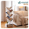 Bücherregal Baumform Standregal Bücher Regal 38x19x113 cm Weiß