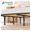 4X Möbelfüße Verstellbar Metall Höhenverstellbar 25-43 cm Schwarz