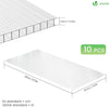 Gewächshausplatten 10er Set, Polycarbonatplatten Hohlkammerplatten Doppelstegplatten 6mm - VOUNOT DE