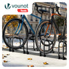 Fahrradständer für 5 Fahrräder, Boden und Wandmontage, Schwarz - VOUNOT DE