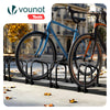Fahrradständer für 6 Fahrräder, Boden und Wandmontage, Schwarz - VOUNOT DE