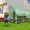 Gewächshaus Foliengewächshaus, Anlehngewächshaus mit Seitenwände Aufrollbar, Tomatengewächshaus Winterfest Stabil, 300x100x180cm Grün - VOUNOT DE