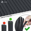 PVC Sichtschutzmatte 90x300 cm, Sichtschutz für Balkon Terrasse, Grau - VOUNOT DE