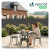 PVC Sichtschutzmatte Schilfmatte Sichtschutzzaun 160x500cm Anthrazit - VOUNOT DE
