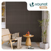 6er Set Akustikpaneele 120 × 60 × 2,1 cm, Akustik Wandpaneele in Holzoptik Dunkel-Eiche