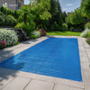 Poolabdeckung Rechteckig 160g/m² Doppelter Poolplane mit DIY-Drainagelöchern & Aluminiumösen, 4X7m - VOUNOT DE