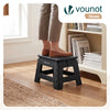 Klapphocker Faltbar Rutschfester Tritthocker mit Tragegriff 32 x 25 x 22 cm Schwarz - VOUNOT DE