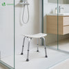 Duschhocker höhenverstellbar 38–52cm, ergonomischer Duschstuhl für Senioren, Weiß - VOUNOT DE