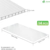 Gewächshausplatten 14er Set, Polycarbonatplatten Hohlkammerplatten Doppelstegplatten 4mm