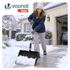 Schneeschieber Set Schneeschaufel + Teleskop Eiskratzer Schwarz - VOUNOT DE