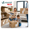 Umzugskartons 20 Stück, stabile Bücherkartons bis 25 kg 50 x 30 x 30 cm, 45 L