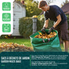 500 Liter Gartensack Gartenabfallsack mit Griffen, Laubsack für Grünabfall, 2er Set - VOUNOT DE