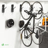 Fahrradhalter Wand 4er-Set zum Aufhängen, Ideal für Garage o. Keller, schwarz - VOUNOT DE