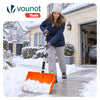 Schneeschieber Abnehmbar Schneeschaufel mit Alustiel Orange - VOUNOT DE