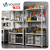 4-Stufiges Schwerlastregal, Regal Lagerregal Kellerregal, 80x40x160cm