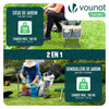 2in1 Kniebank für Gartenarbeit, Gartenhocker Klappbar, Grau - VOUNOT DE