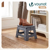 Klapphocker Faltbar Rutschfester Tritthocker mit Tragegriff 32 x 25 x 22 cm Grau - VOUNOT DE