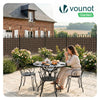PVC Sichtschutzmatte Schilfmatte Sichtschutzzaun 160x300cm Weidenfarbe - VOUNOT DE