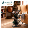Bücherregal Baumform Standregal Bücher Regal 30x16x60 cm Schwarz
