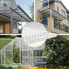 Gewächshausplatten 14er Set, Polycarbonatplatten Hohlkammerplatten Doppelstegplatten 4mm