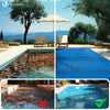 Poolabdeckung Rechteckig 160g/m² Doppelter Poolplane mit DIY-Drainagelöchern & Aluminiumösen, 4X9m - VOUNOT DE