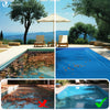Poolabdeckung Rechteckig 160g/m² Doppelter Poolplane mit DIY-Drainagelöchern & Aluminiumösen, 8X14m - VOUNOT DE
