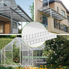 Gewächshausplatten 10er Set, Polycarbonatplatten Hohlkammerplatten Doppelstegplatten 6mm - VOUNOT DE