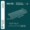 6er Set Akustikpaneele 120 × 60 × 2,1 cm, Akustik Wandpaneele in Holzoptik Weiß-Eiche