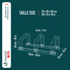 Fahrradständer für 3 Fahrräder, Boden und Wandmontage, Schwarz - VOUNOT DE