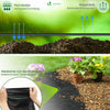 Unkrautvlies 1x10m mit 30 Bodenanker, Gartenvlies Wasserdurchlässig 100g/m² - VOUNOT DE