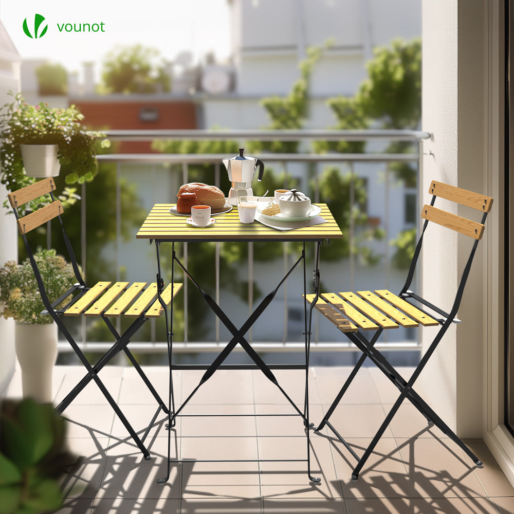 Set de bistro 3 pièces - Ensemble bistro grand patio- Ensemble balcon 3 Set de bistro 3 pièces - Ensemble bistro grand patio- Ensemble balcon 3