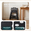 Klapphocker Faltbar Rutschfester Tritthocker mit Tragegriff 39 x 32 x 40 cm Schwarz - VOUNOT DE