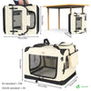 Hundebox faltbar, Oxford-Gewebe, Transportabel 70x52x52 cm L Beige - VOUNOT DE
