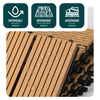 11 Stück WPC Terrassenfliesen 30x30 cm, Klickfliesen Outdoor 1m² Holzoptik