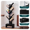 Bücherregal Baumform Standregal Bücher Regal 38x19x113 cm Schwarz