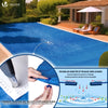 Poolabdeckung Rechteckig 160g/m² Doppelter Poolplane mit DIY-Drainagelöchern & Aluminiumösen, 6X12m - VOUNOT DE