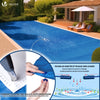 Poolabdeckung Rechteckig 160g/m² Doppelter Poolplane mit DIY-Drainagelöchern & Aluminiumösen, 5X10m - VOUNOT DE