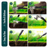 Unkrautstecher Gardena mit Handgabel, langem Stiel und Edelstahlkrallen, Länge 100cm - VOUNOT DE