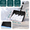 Schneeschieber Set Schneeschaufel + Teleskop Eiskratzer Schwarz - VOUNOT DE