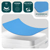 Rutschfester Tritthocker bis 180 kg, Steighilfe & Einstiegshilfe Trittstufe 50x40x10 cm Blau - VOUNOT DE