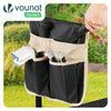2in1 Kniebank für Gartenarbeit, Gartenhocker Klappbar, Schwarz - VOUNOT DE