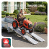 2 x Faltbare Auffahrrampe aus Verzinkter Stahl, Rutschfest Laderampen, 186 cm, Maximale Last 400kg