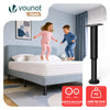 6X Möbelfüße Verstellbar Metall Höhenverstellbar 25-43 cm Schwarz