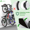 Metall Fahrrad Wandhalterung für 4 Fahrräder + 2 Helme, mit 4 Silikon-Schutzpolstern, Schwarz - VOUNOT DE
