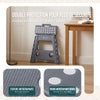 Klapphocker Faltbar Rutschfester Tritthocker mit Tragegriff 39 x 32 x 40 cm Grau - VOUNOT DE