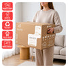Umzugskartons 20 Stück, stabile Bücherkartons bis 25 kg 50 x 30 x 30 cm, 45 L