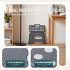 Klapphocker Faltbar Rutschfester Tritthocker mit Tragegriff 32 x 25 x 22 cm Grau - VOUNOT DE
