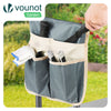 2in1 Kniebank für Gartenarbeit, Gartenhocker Klappbar, Grau - VOUNOT DE